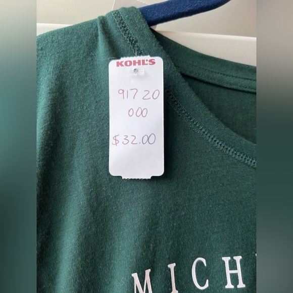 Concepts Sports - XL - Sleepware - NWT- Green - Michigan State - Top Only - Picture 2 of 4